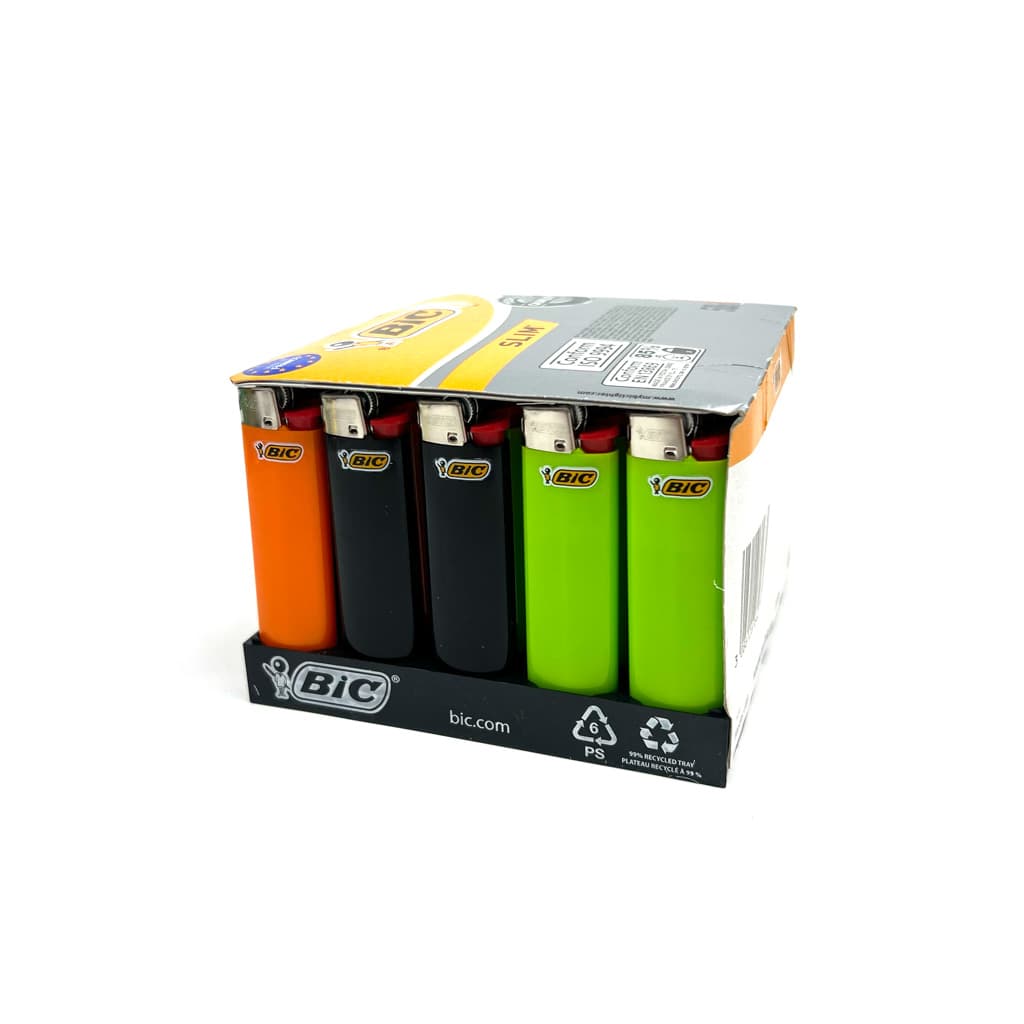 Запальничка газова BIC J23 slim мікс кольорів