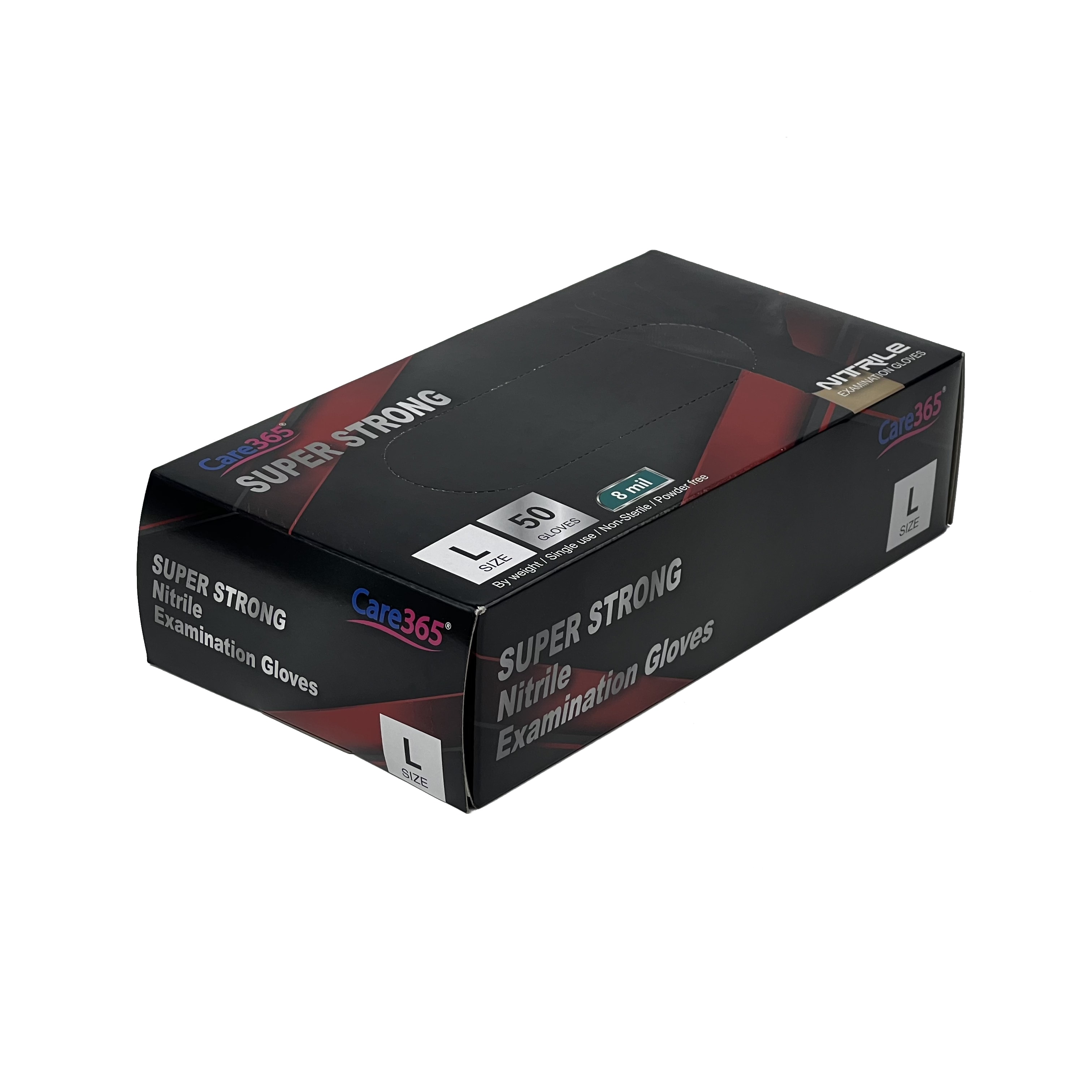 Рукавички нітрилові чорні Care365 Super Strong L 25 пар  Title RU: